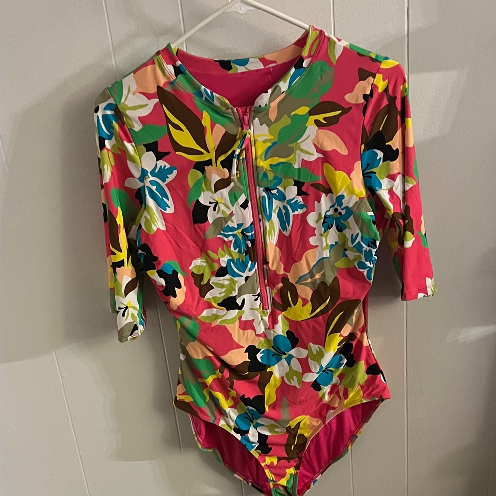 Anne Cole Vibrant Floral Ladies Bodysuit